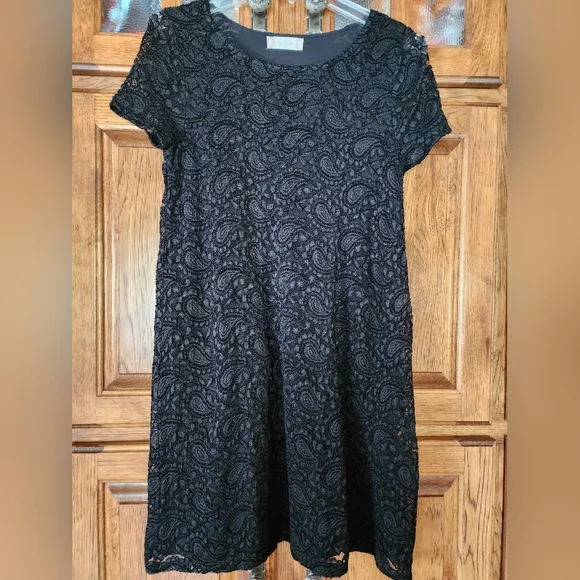 Altar'd State Black Paisley Print Lace  Dress Size Small - Picture 9 of 9